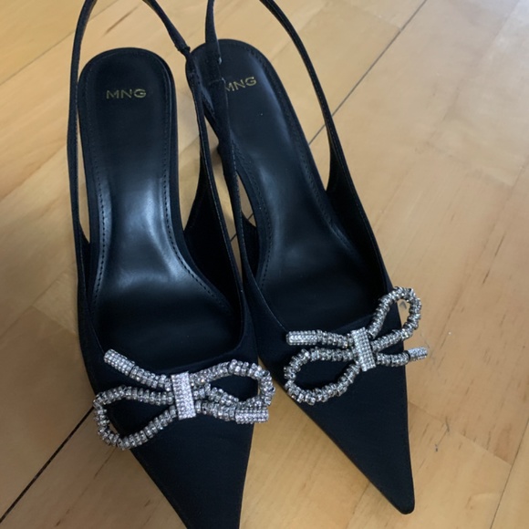 Mango jewelled bow low heel size 39 - Picture 5 of 8